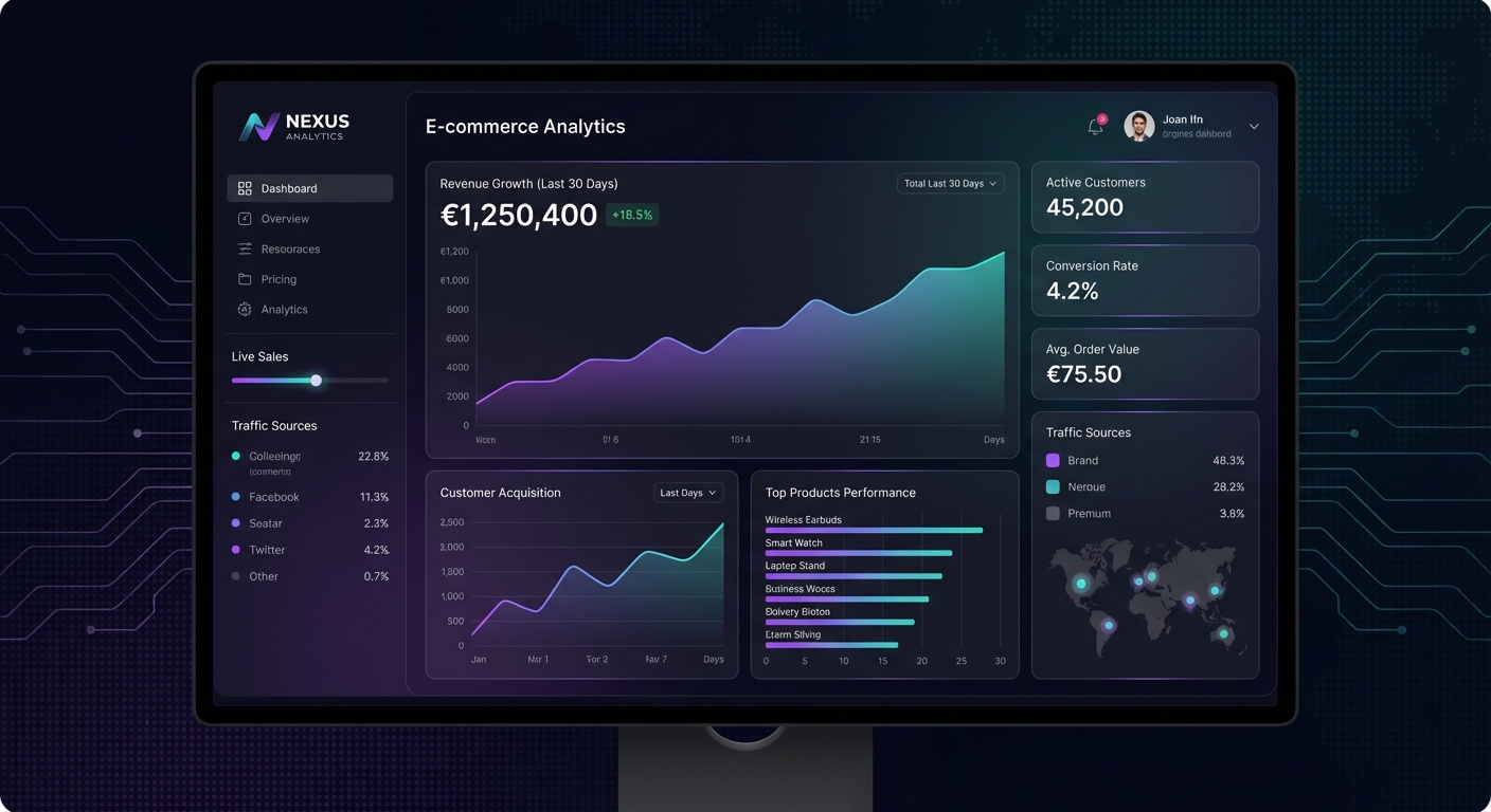 Bizamply unified e-commerce dashboard